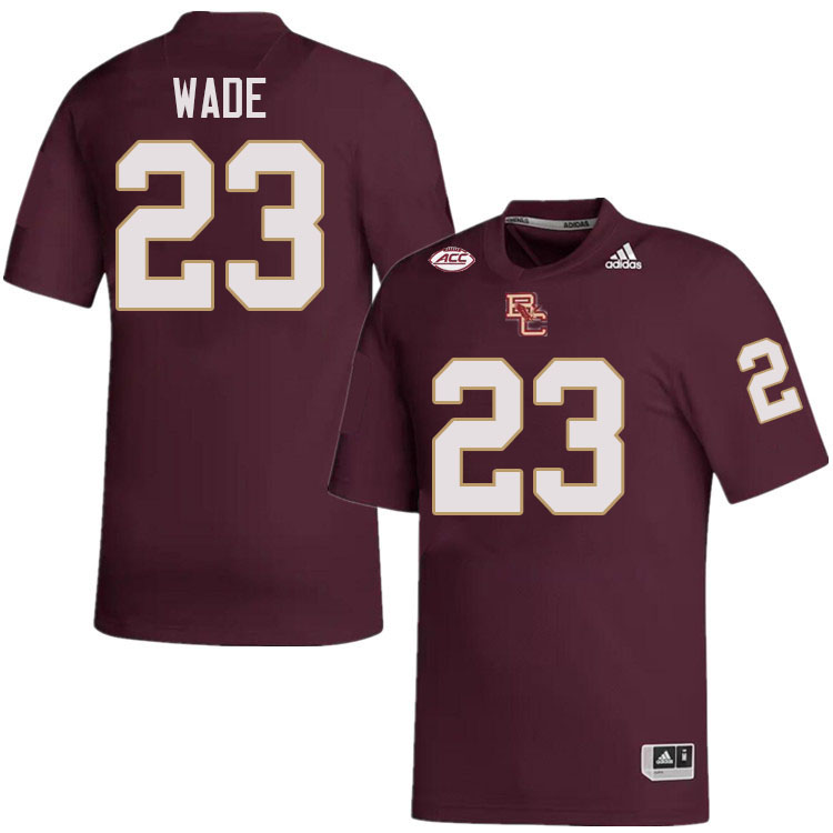 Boston College Eagles #23 Montrell Wade College Football Jerseys Stitched-Maroon